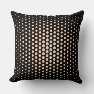 Cojín Decorativo Apricot Techno Dots Modern Black