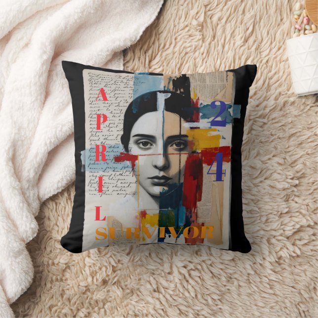 Cojín Decorativo April 24 Survivor Throw Pillow (Manta)