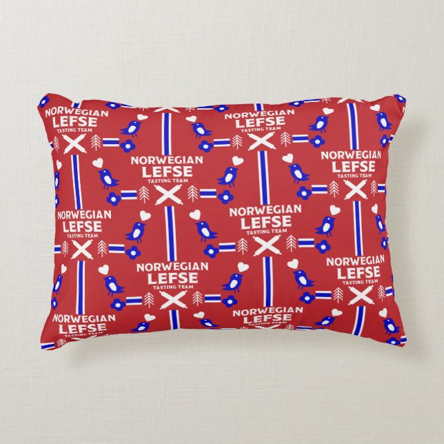 Cojín Decorativo Apron noruego Lefse Flatbread (Anverso)