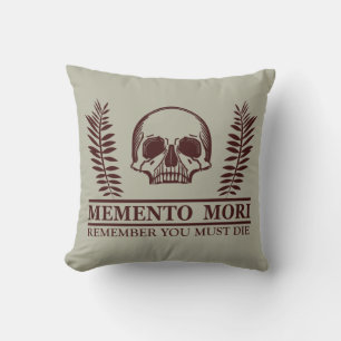 Cojín Decorativo Aprovecha el Día Memento Mori calavera