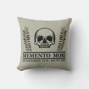 Cojín Decorativo Aprovecha el Día Memento Mori calavera