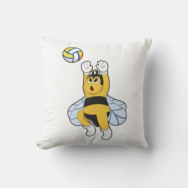 Cojín Decorativo Apuesta en deportes de voleibol (Anverso)