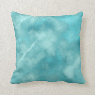 Cojín Decorativo Aqua abstracta oceánica Verde azulada