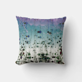 Cojín Decorativo Aqua abstracto púrpura y negro