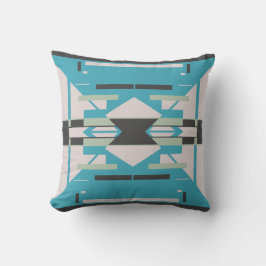 Cojín Decorativo Aqua Black Off-White Simetrical Southwest Look The