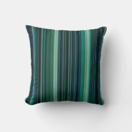 Cojín Decorativo Aqua Blue and verde azulada Stripes