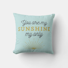 Cojín Decorativo Aqua Blue Eres Mi Retro Sunshine