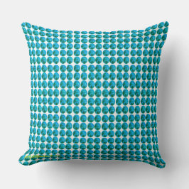 Cojín Decorativo Aqua Dot Cotton Pillow