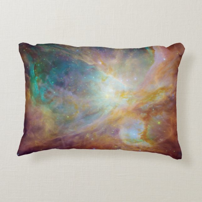 Cojín Decorativo Aqua Green Orion Nebula (Reverso)