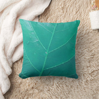 Cojín Decorativo Aqua Leaf