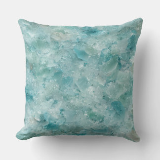 Cojín Decorativo Aqua ocean crystals Throw Pillow