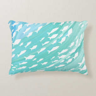 Cojín Decorativo Aqua Ocean Fish Nautical