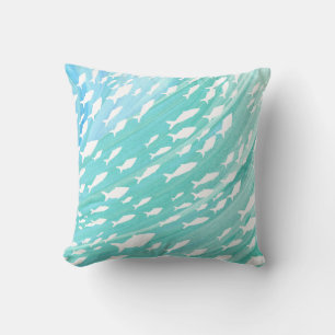 Cojín Decorativo Aqua Ocean Fish Nautical