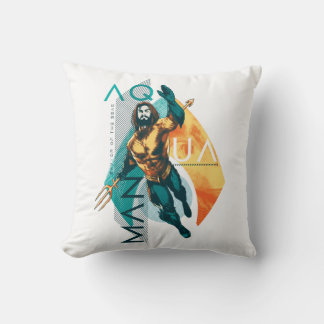 Cojín Decorativo Aquaman | Collage modernista de Aquaman