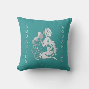 Cojín Decorativo Aquarius Water Bearer Zodiac American jo Pillow
