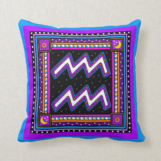 COJÍN DECORATIVO AQUARIUS ZODIAC SYMBOL