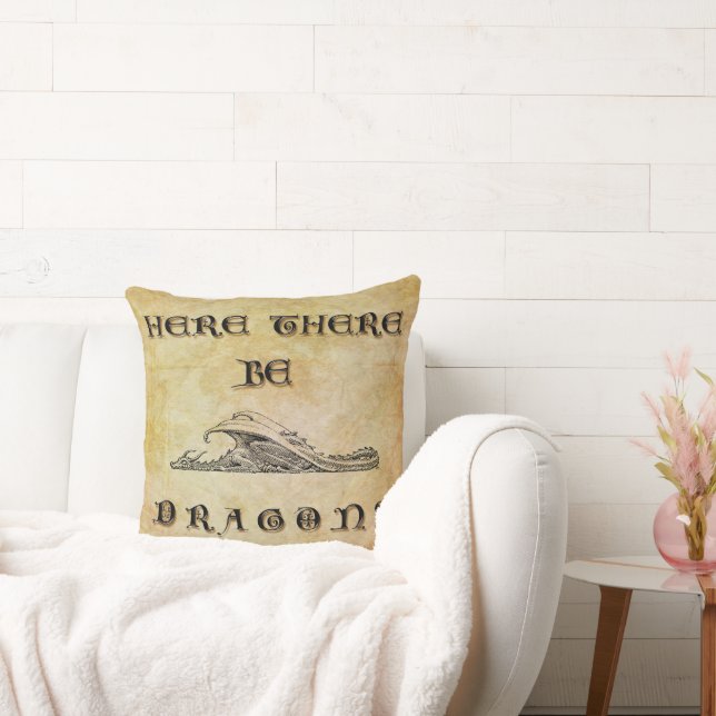 Cojín Decorativo Aquí Hay Dragones (Sofá)