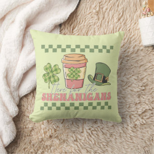 Cojín Decorativo Aquí Para Los Shenanigans - Café De Los Amantes