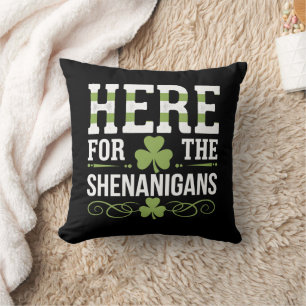 Cojín Decorativo Aquí Por Shenanigans Irish St. Patrick