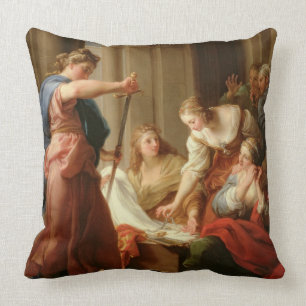 Cojín Decorativo Aquiles en la corte de rey Lycomedes con su D