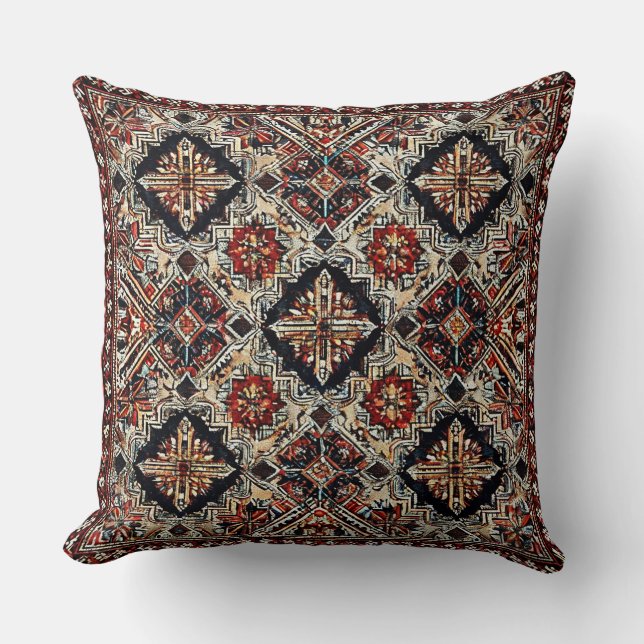 Cojín Decorativo 🌸Arabesco Multicolor Geométrico Vivienda 🌸 (Anverso)