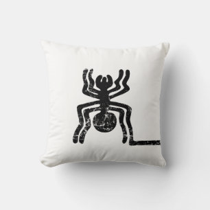 Cojín Decorativo araña antiguo ídolo símbolo geoglífico petroglifo