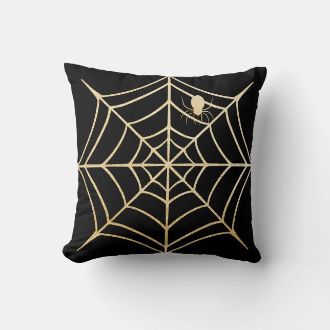 Cojín Decorativo Araña fantasmagórica Halloween de Spiderweb del (Anverso)