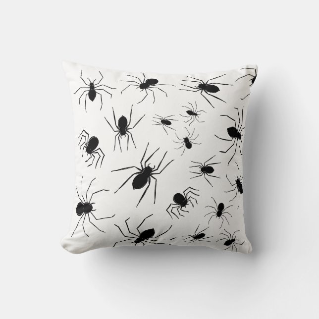 Cojín Decorativo Arañas Creepy Personalizadas Cushion Halloween (Anverso)