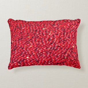 Cojín Decorativo Arándanos Festivos Rojos