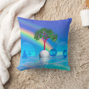 Cojín Decorativo Árbol arcoiris