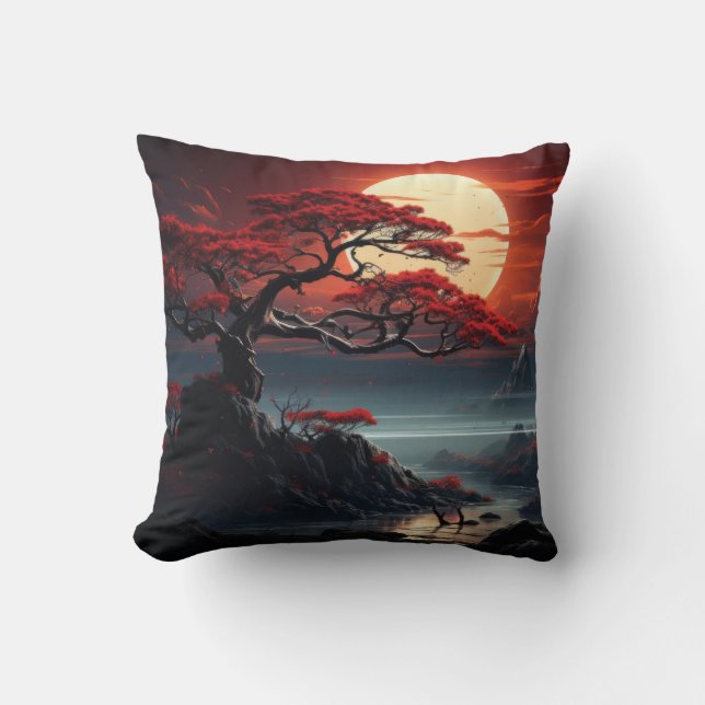 Cojín Decorativo Árbol Bonsai (Anverso)