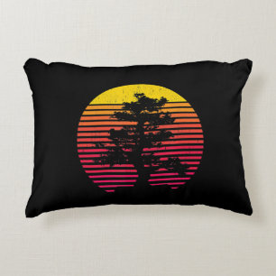 Cojín Decorativo Arbol Bonsai Arbol Budista Japonés Zen Sunset