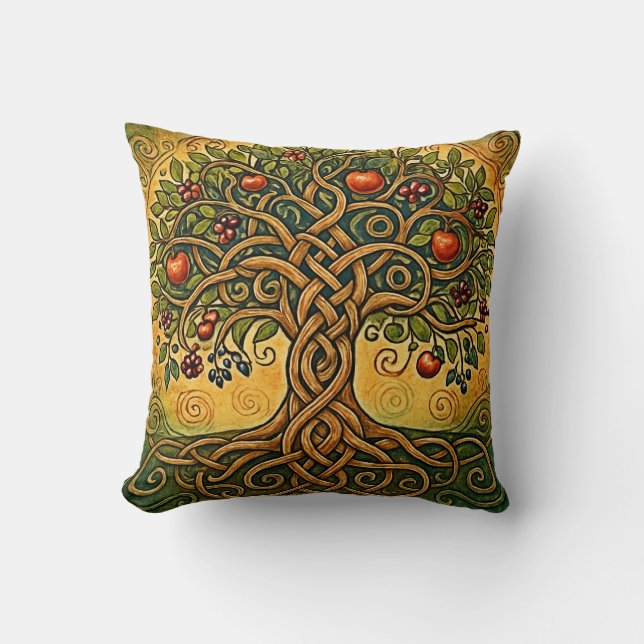 Cojín Decorativo Árbol Celta de la Vida (Anverso)