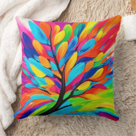 Cojín Decorativo Árbol Colorido de Sueños