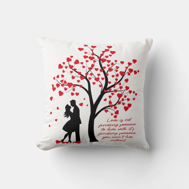 Cojín Decorativo Árbol de amor (Anverso)