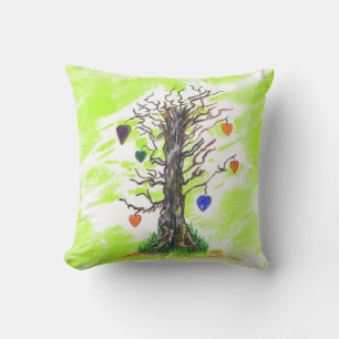 Cojín Decorativo Árbol de amor Lime Pillow