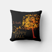 Árbol de arce rojo otoñal personalizado