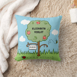 Cojín Decorativo Árbol de celebraciones personalizado de niño