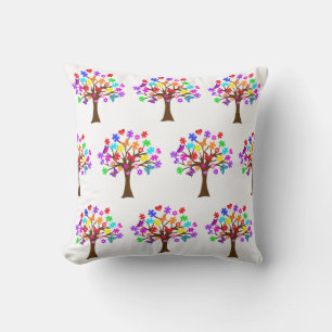 Cojín Decorativo Árbol de conciencia del autismo