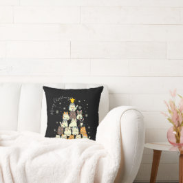 Cojín Decorativo Árbol de gato de Navidades Meowy navideños
