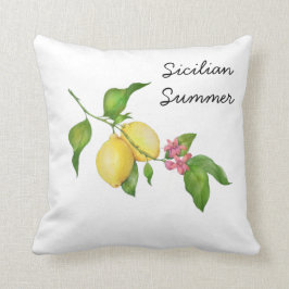 Cojín Decorativo Árbol de limón de verano siciliano