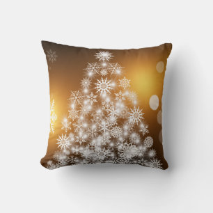 Cojín Decorativo Árbol de Navidad alegre decorativo con purpurina d