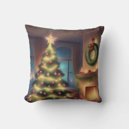 Cojín Decorativo Árbol de Navidad cálido