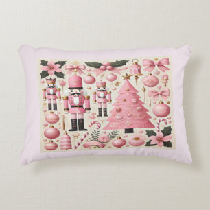 Cojín Decorativo Árbol de Navidad Cascanueces Rosa