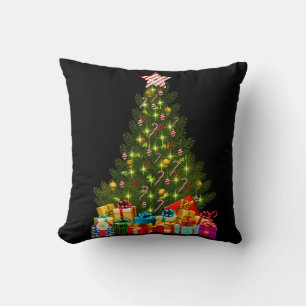 Cojín Decorativo Árbol de Navidad con negro