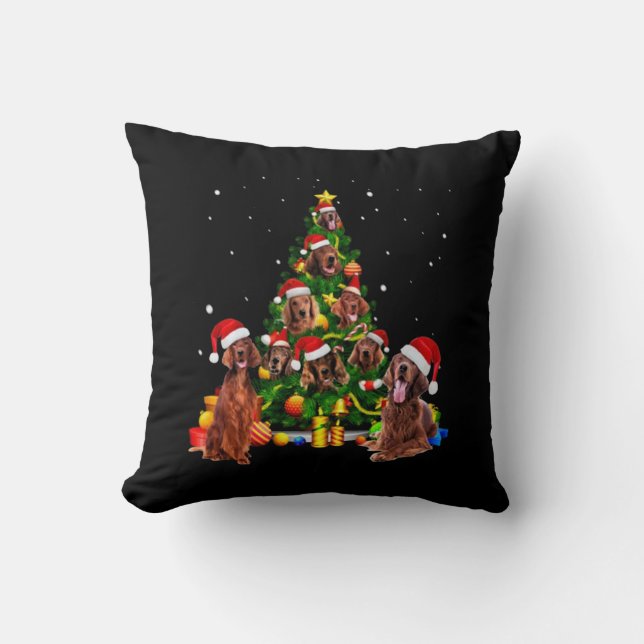 Cojín Decorativo Árbol de navidad de irlandeses (Anverso)