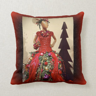 Cojín Decorativo Árbol de navidad del maniquí de la forma del
