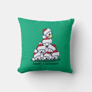 Cojín Decorativo Árbol de Navidad del perro Westie