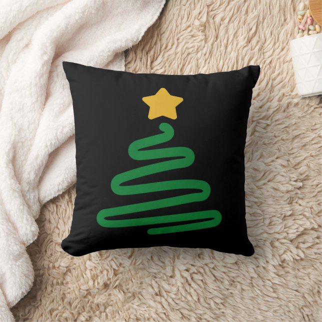 Cojín Decorativo Árbol de Navidad Divertido (Manta)