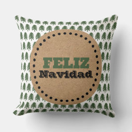 Cojín Decorativo Árbol de Navidad Feliz Navidad moderno